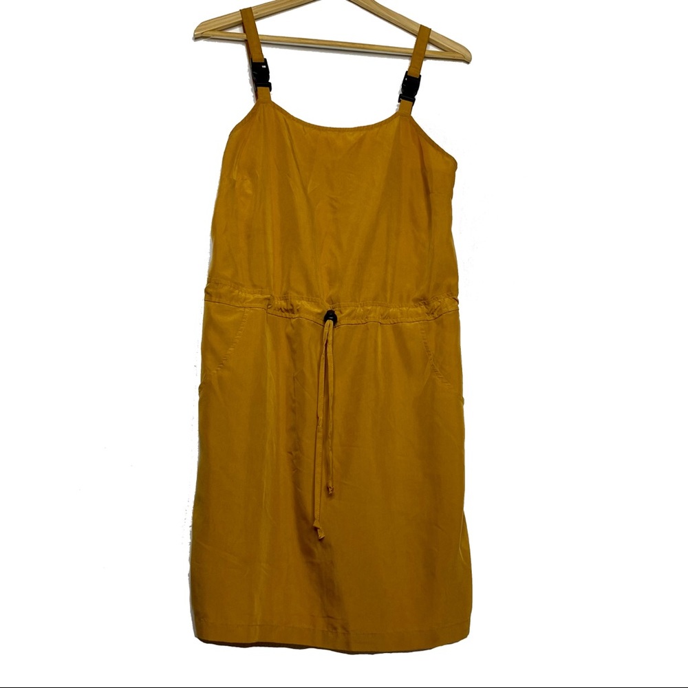Urban Outfitters Overall Mustard Yellow Mini Dress
